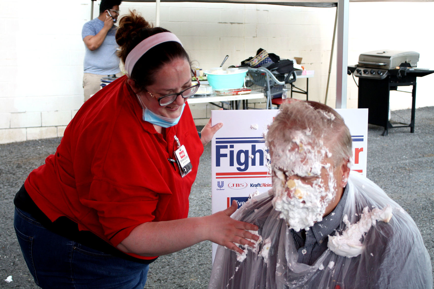 Employees raise $1,500 for food bank